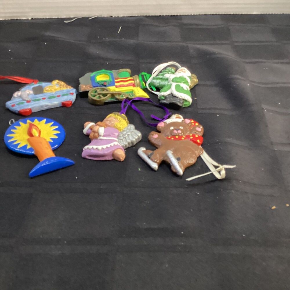 Vintage Handmade Painted Christmas Ornaments 1990's to 2000's